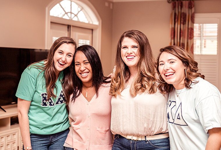 Four kappa delta collegians laughing